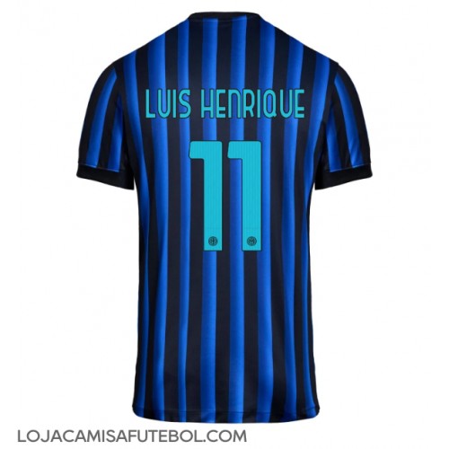 Camisa de Futebol Inter Milan Luis Henrique #11 Equipamento Principal 2025-26 Manga Curta